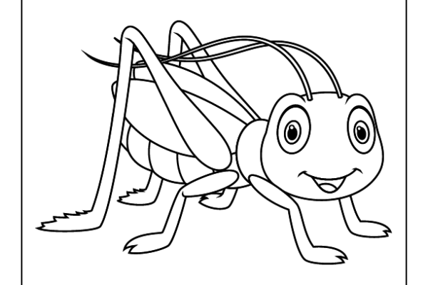 Grasshopper Coloring Page
