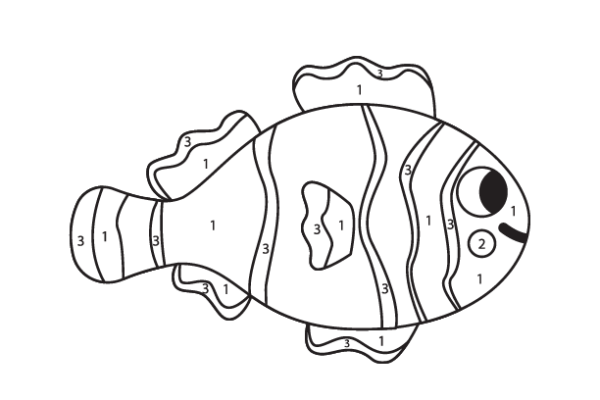Clownfish Color by Number