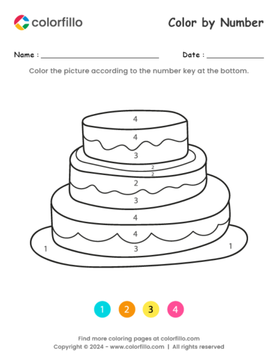 Cake Color by Number