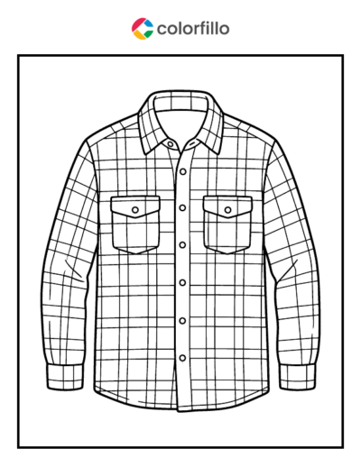 Plaid Shirt Coloring Pages