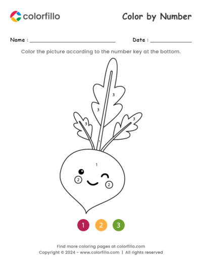 Beetroot Color by Number