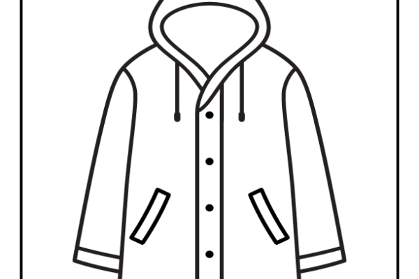 Raincoat Coloring Page