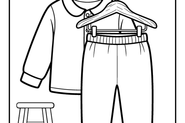 Pajama Coloring Page