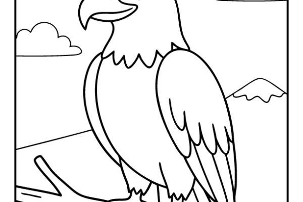 Bald Eagle Coloring Page