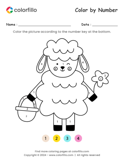 Lamb Color by Number