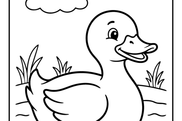 Duck Coloring Page