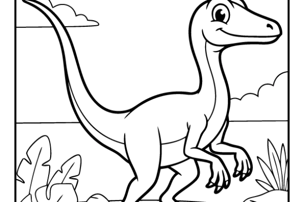 Compsognathus Coloring Page