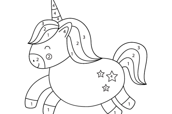 Unicorn Color by Number