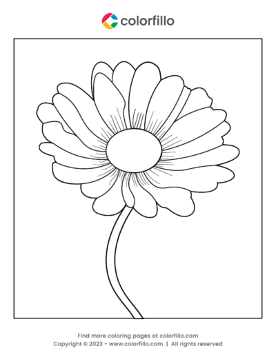Daisy Coloring Page