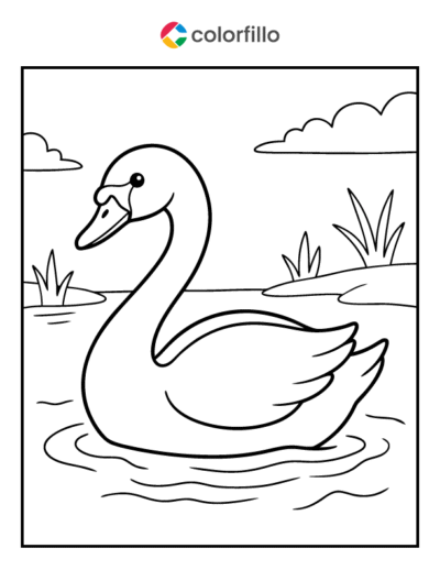 Swan Coloring Pages
