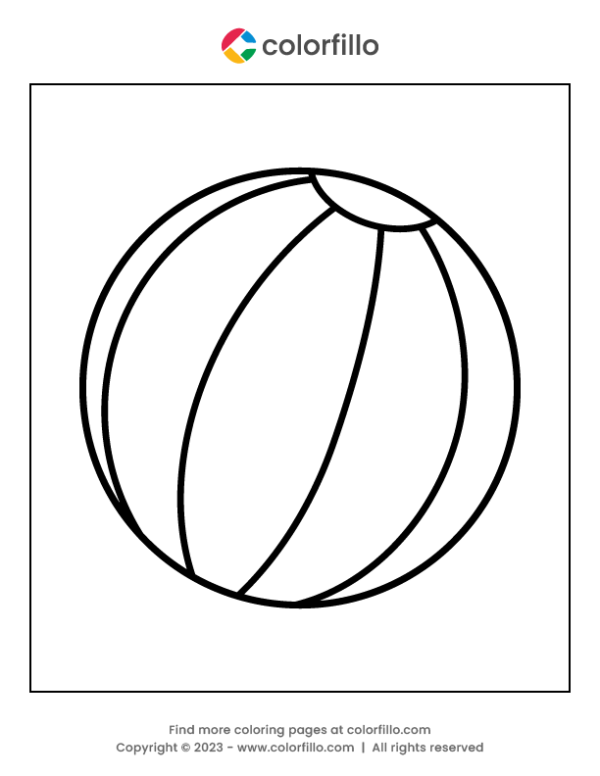 Ball Toy Coloring Page