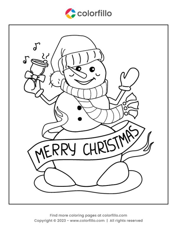 Christmas Day Coloring Page