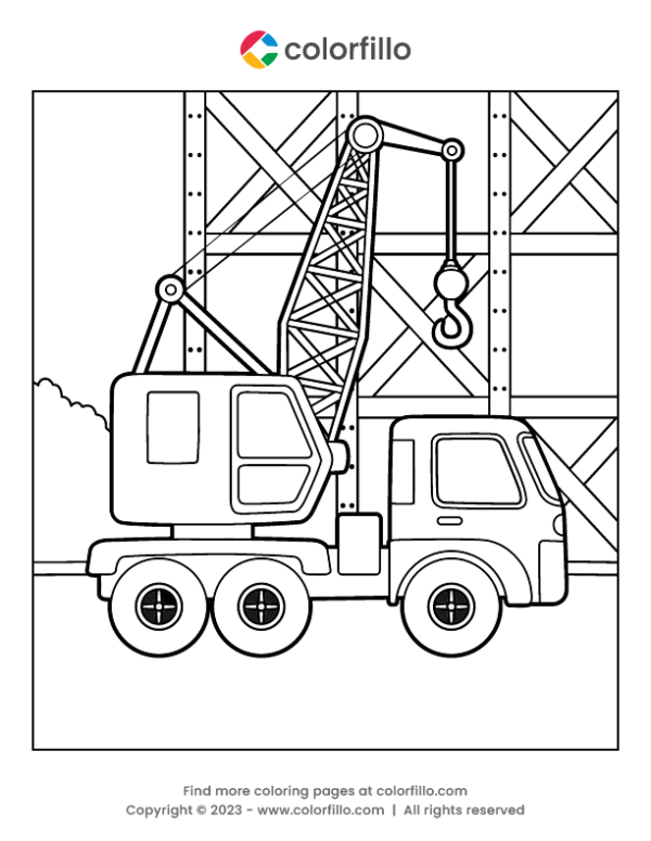 Crane Coloring Page