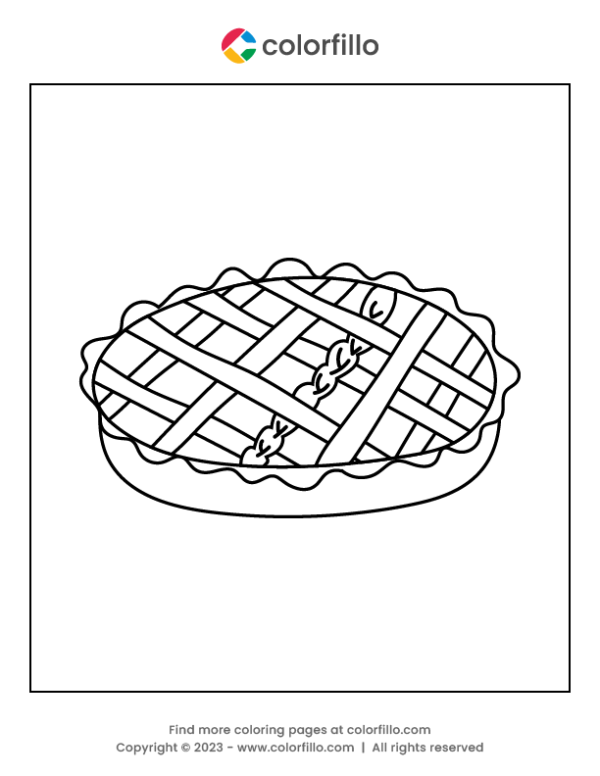 Doodle Pie Coloring Page
