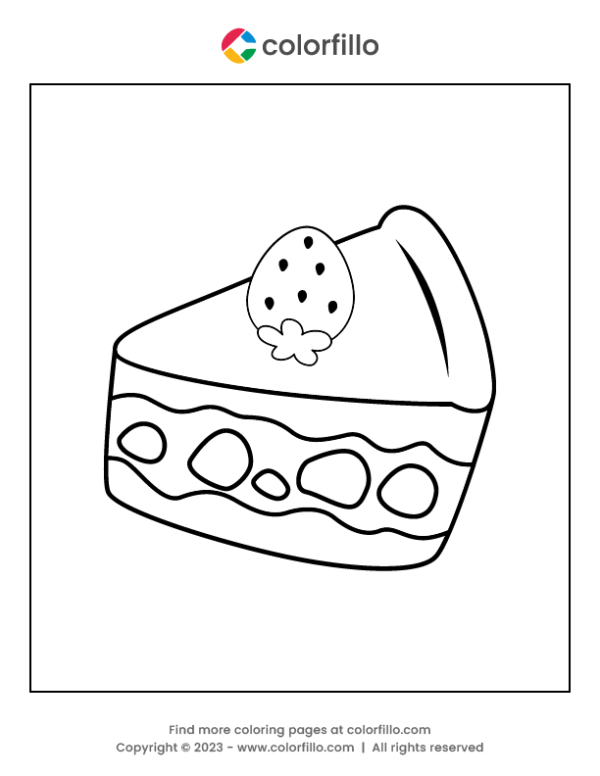 Easter Cake Coloring Page