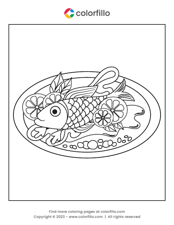 Fishplate Coloring Page