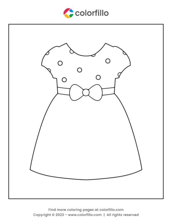 Frock Coloring Page