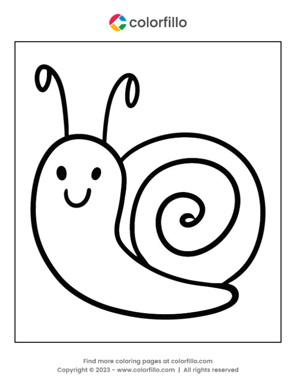 Sea Snail Coloring Page