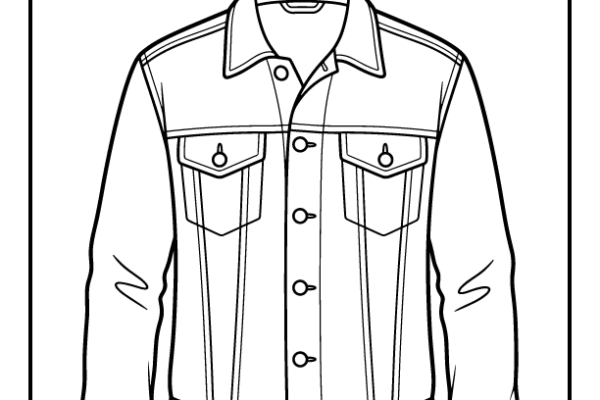 Denim Jacket Coloring Page
