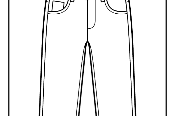 Jeans Coloring Page