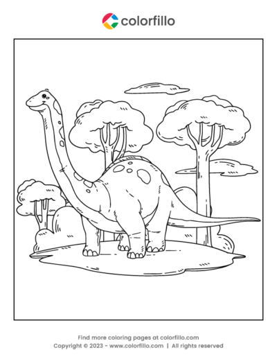 Brontosaurus Coloring Page