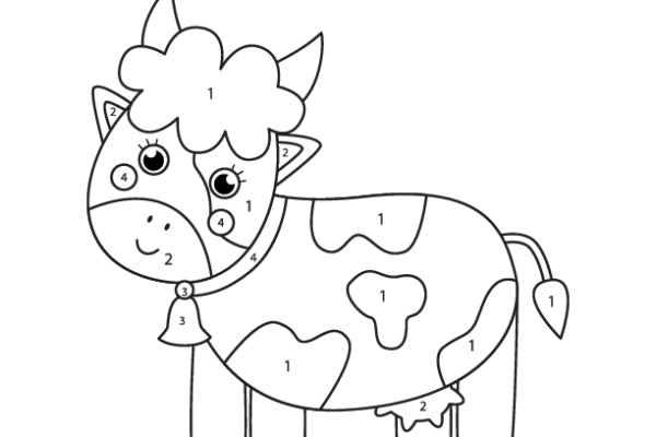 Cow Color by Number