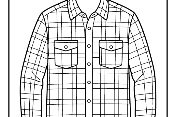 Plaid Shirt Coloring Page