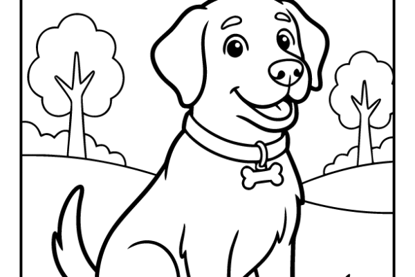 Labrador Coloring Pages