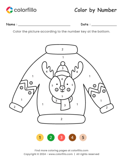 Ugly Sweater Color by Number