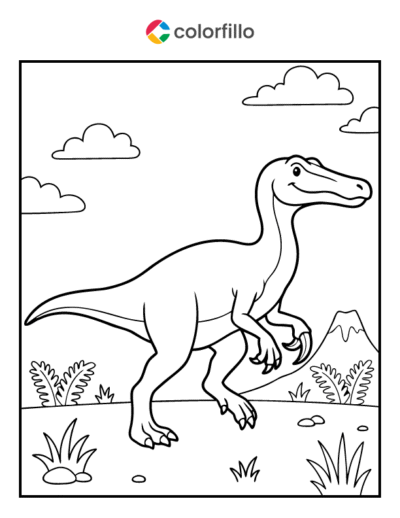 Baryonyx Coloring Page