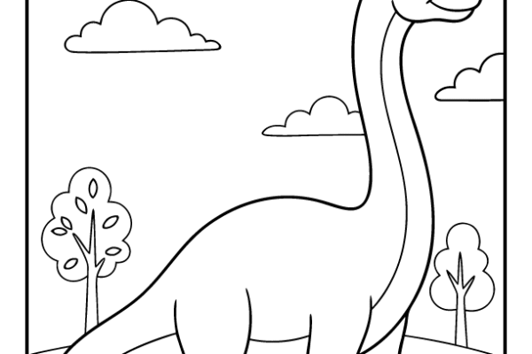 Brachiosaurus Coloring Page
