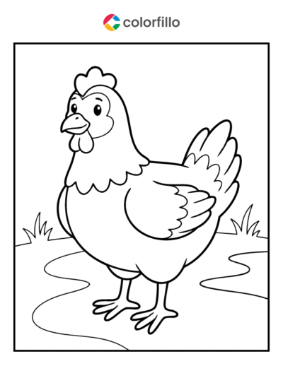 Hen Coloring Pages