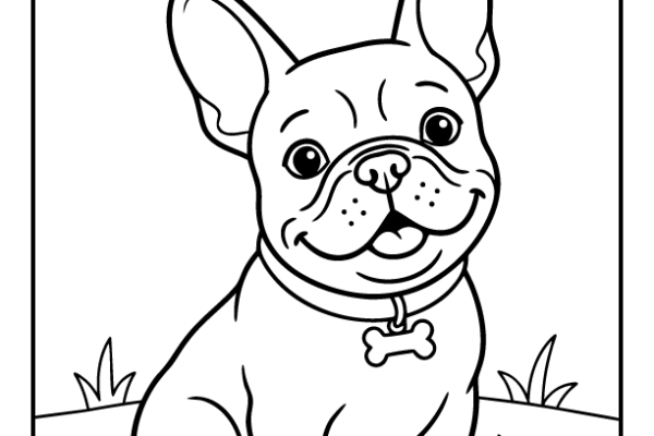 French Bulldog Coloring Pages