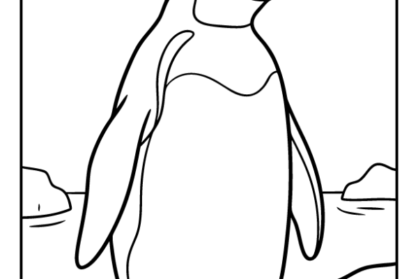 Emperor Penguin Coloring Page