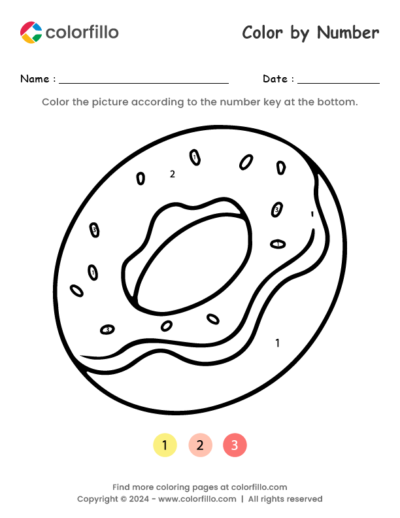 Donut Color by Number