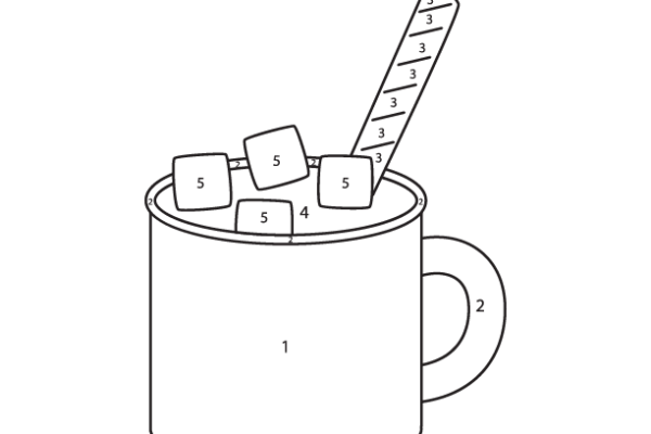 Cacao Cup Color by Number