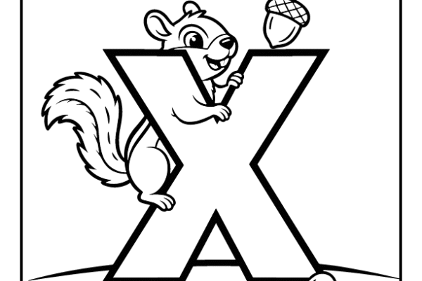 Xerus Letter X Coloring Pages