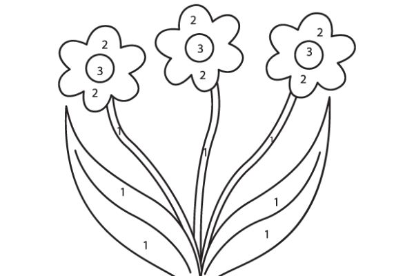 Sunflower Color by Number