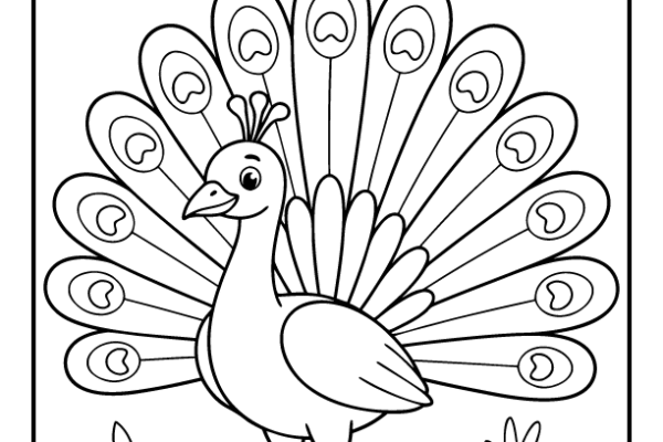 Peacock Coloring Page