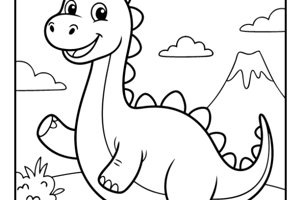 Dinosaur Coloring Page