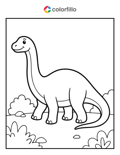 Apatosaurus Coloring Page