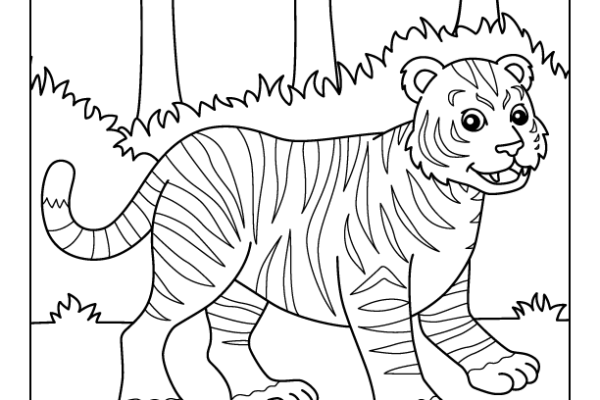 Tiger Coloring Page
