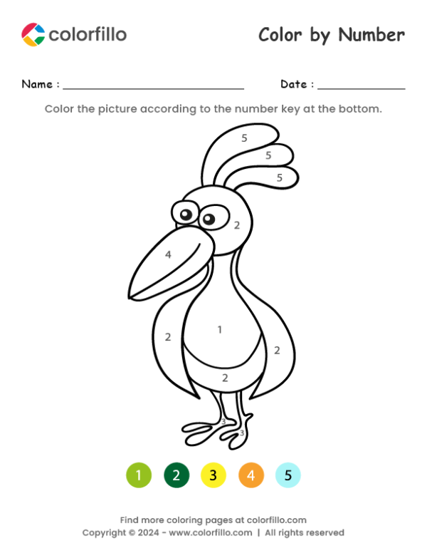 Bird Color by Number