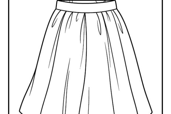 Skirt Coloring Page