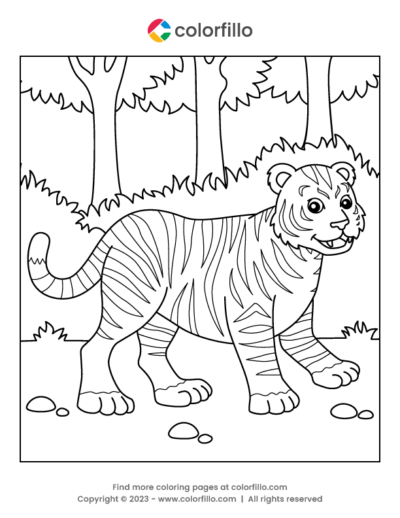 Tiger Coloring Page
