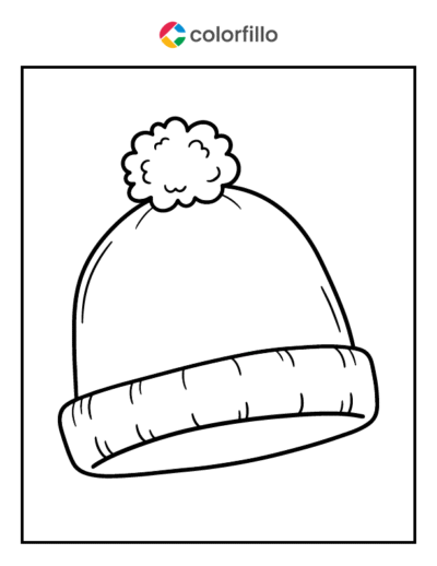 Beanie Hat Coloring Pages