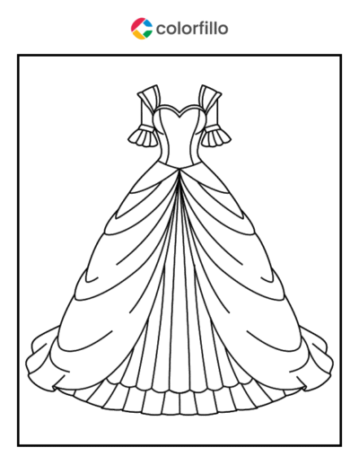 Wedding Dress Coloring Pages