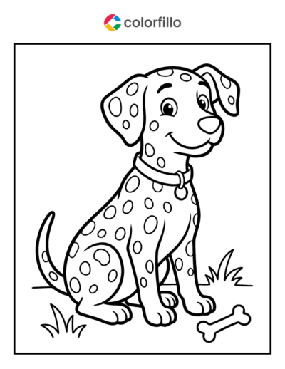 Dalmatian Coloring Page