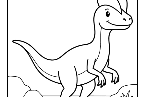 Dilophosaurus Coloring Page