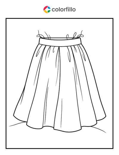 Skirt Coloring Pages